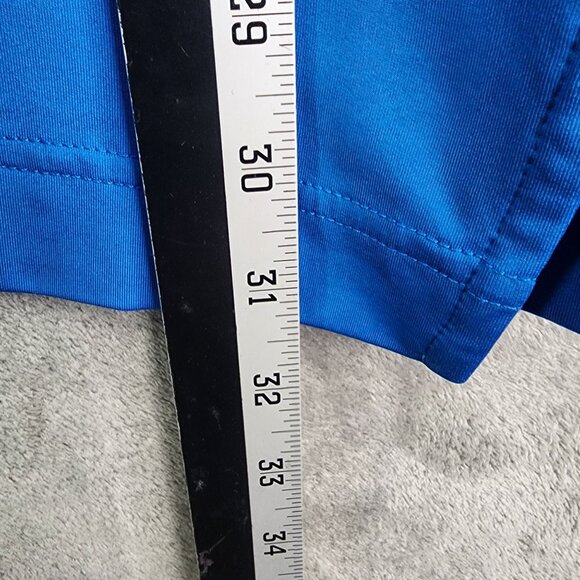 Mens Blue FootJoy Golf Polo Shirt Short Sleeve Polyester Stretch Size XL - Picture 8 of 9